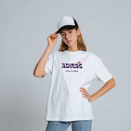 Womens Oversized Floral Tee