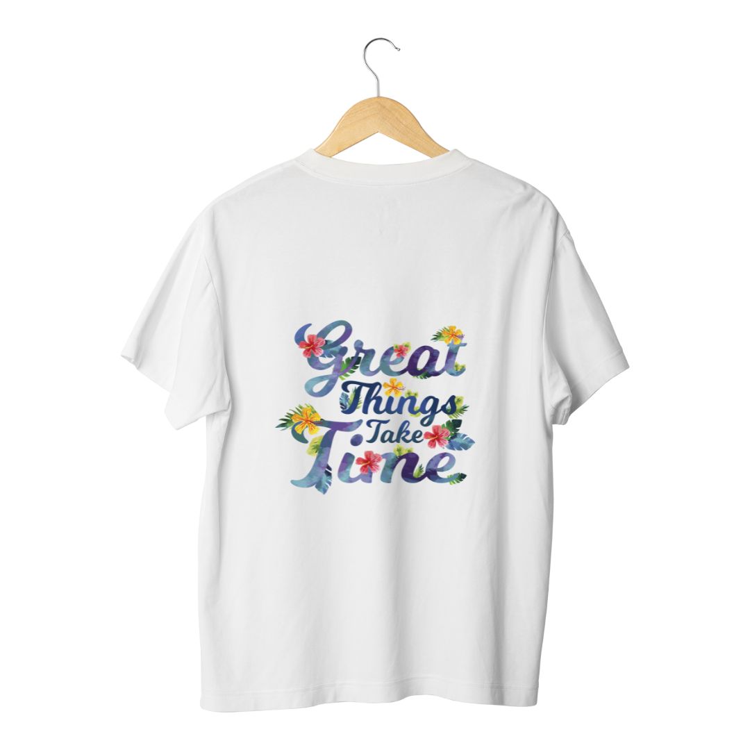 Womens Oversized Floral Tee